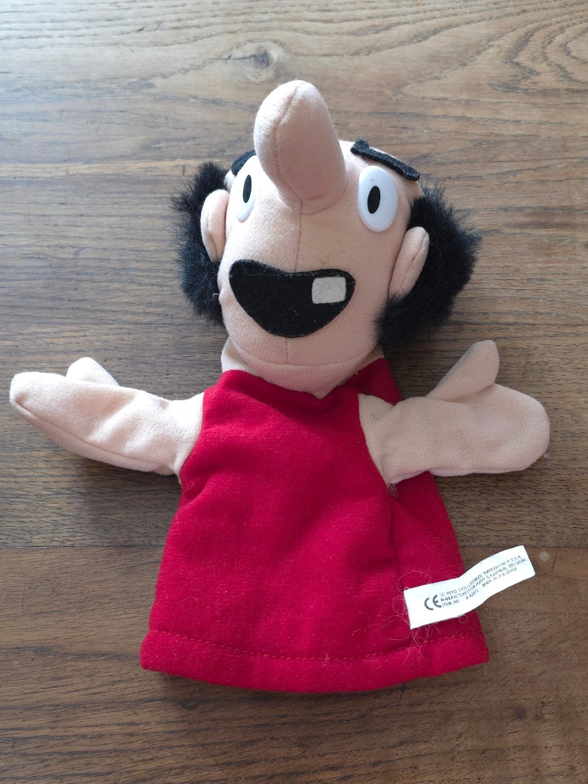 Marionnette peluche Gargamel Schtroumpf, Verzamelen, Smurfen, Verzenden, Gebruikt, Gargamel, Poppetje, Figuurtje of Knuffel