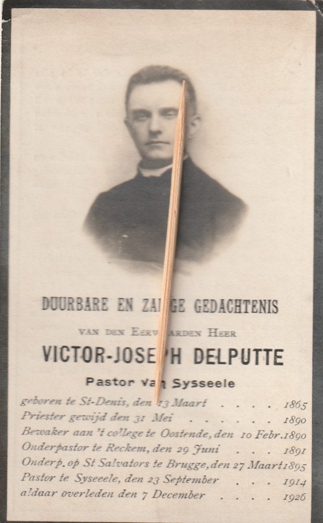 Priester Delputte, Ophalen of Verzenden
