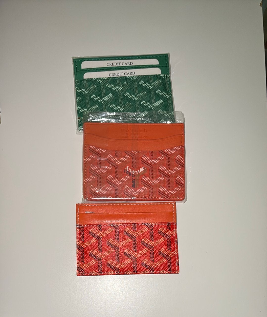 Goyard wallet, Bijoux, Sacs & Beauté, Autres marques, Comme neuf, Vert, Cuir