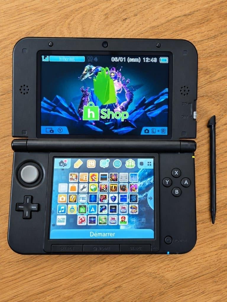 M0DDED Nintendo 3ds XL, Consoles de jeu & Jeux vidéo, Reconditionné, 3DS, Enlèvement, Bleu