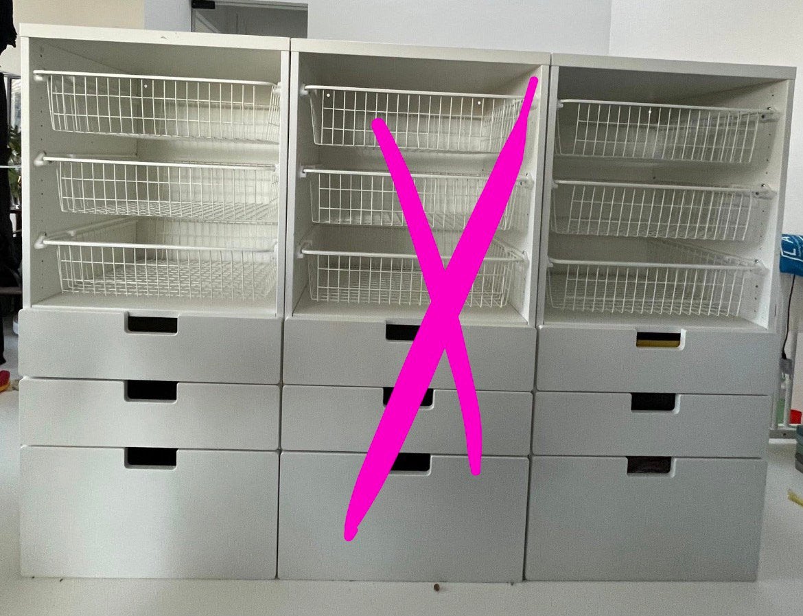 2x STUVA kast H 128cm (prijs per kast), Ophalen, Gebruikt