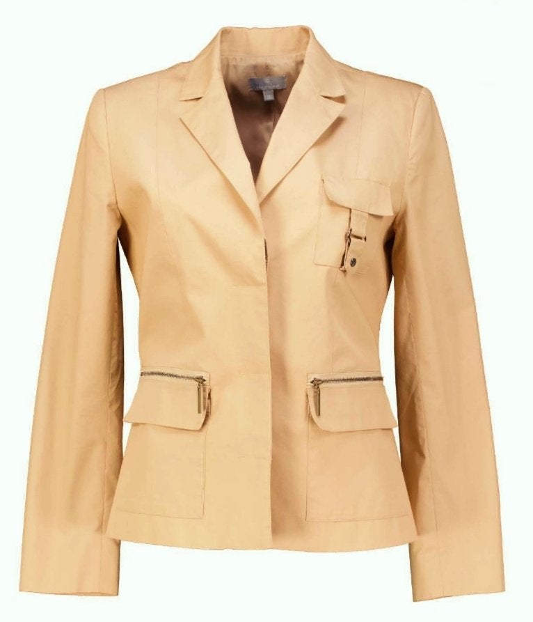 Naf Naf Blazer. Cotton. Size 38, Kleding | Dames, Maat 38/40 (M), Beige, Ophalen of Verzenden, Zo goed als nieuw
