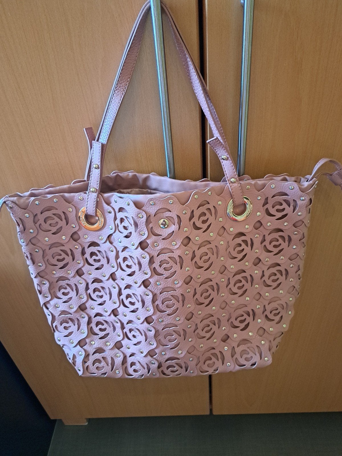Sac à bandoulière TWINSET en cuir lilas, Enlèvement ou Envoi, Comme neuf, Violet, Sac à main