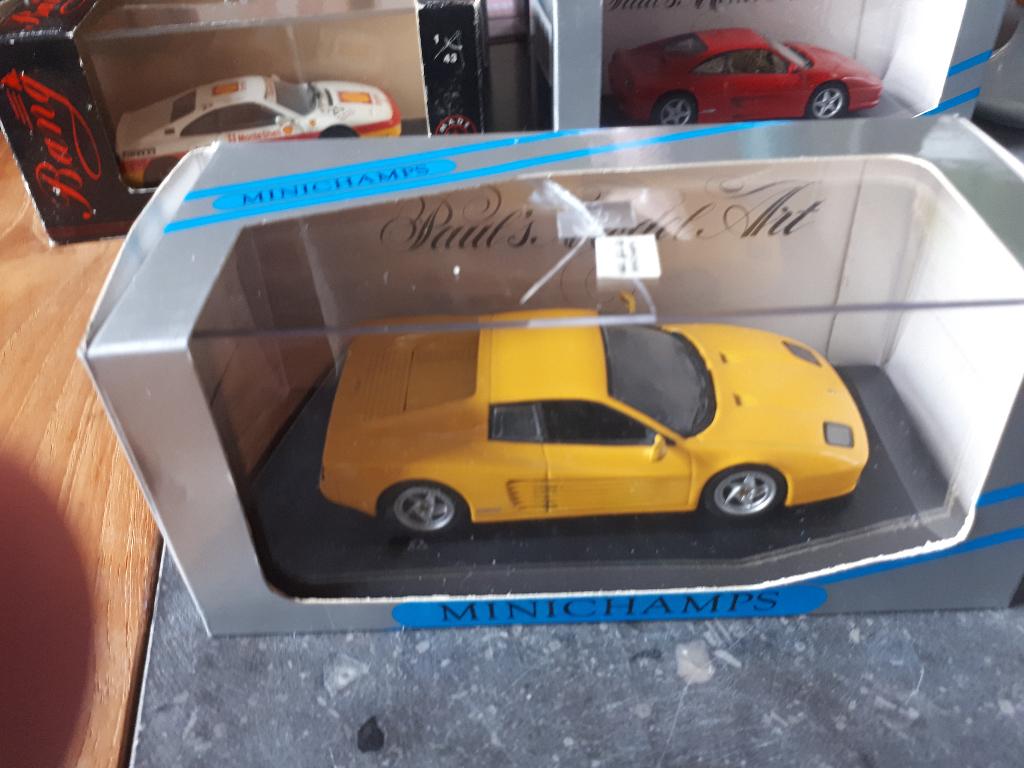 Minichamps Ferrai 512 M jaune 1994 1/43, Enlèvement ou Envoi, Comme neuf, Voiture, MiniChamps