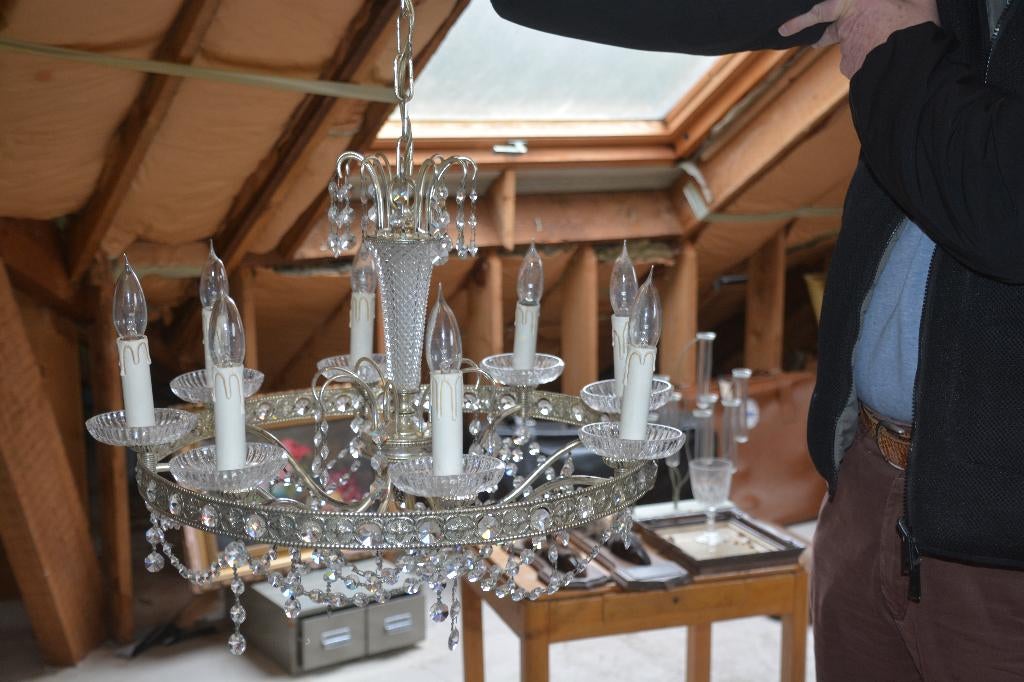 lustre cristal, Enlèvement, Utilisé, Verre