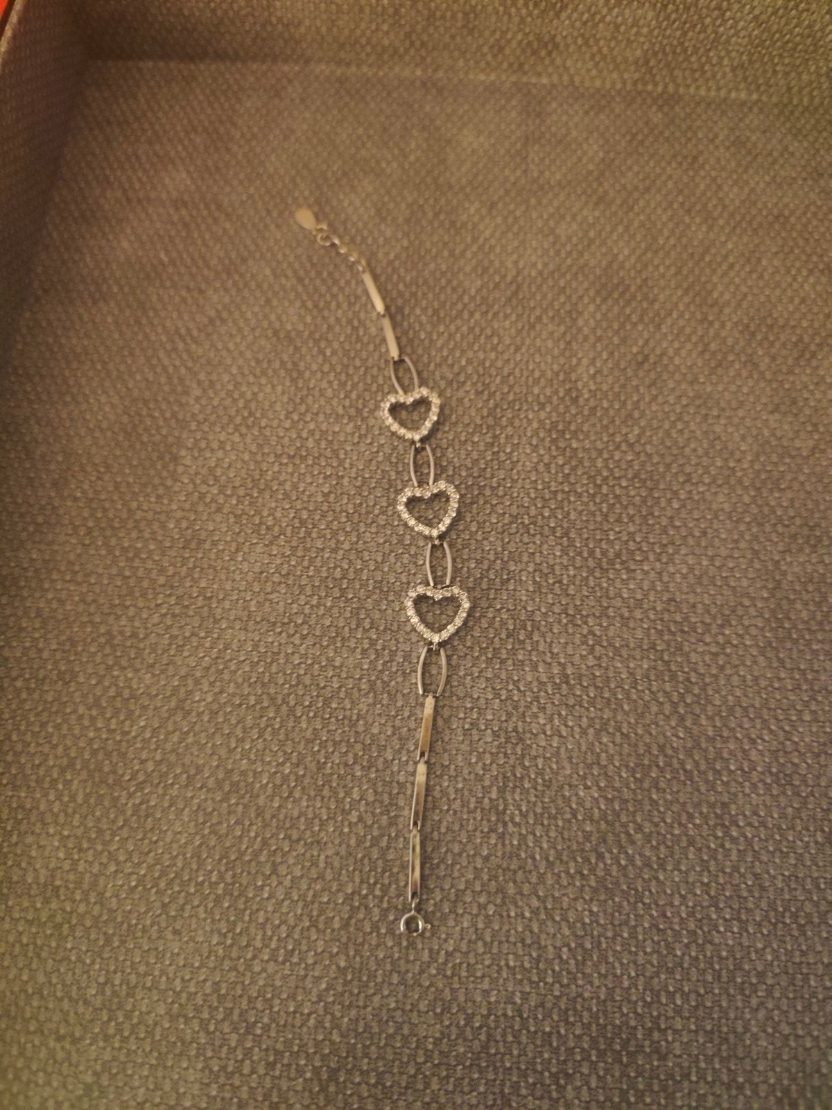 armband zilver hartjes, Enlèvement, Argent, Argent