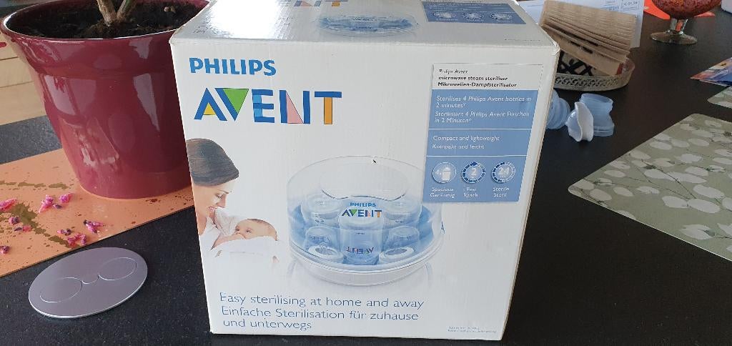 Philips Avent Sterilisator microgolfoven, Ophalen of Verzenden, Zo goed als nieuw, Sterilisator