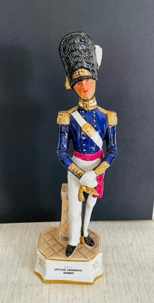 Vintage Grenadier Guard officier beeld 1821 militair, Ophalen of Verzenden, Zo goed als nieuw, Mens