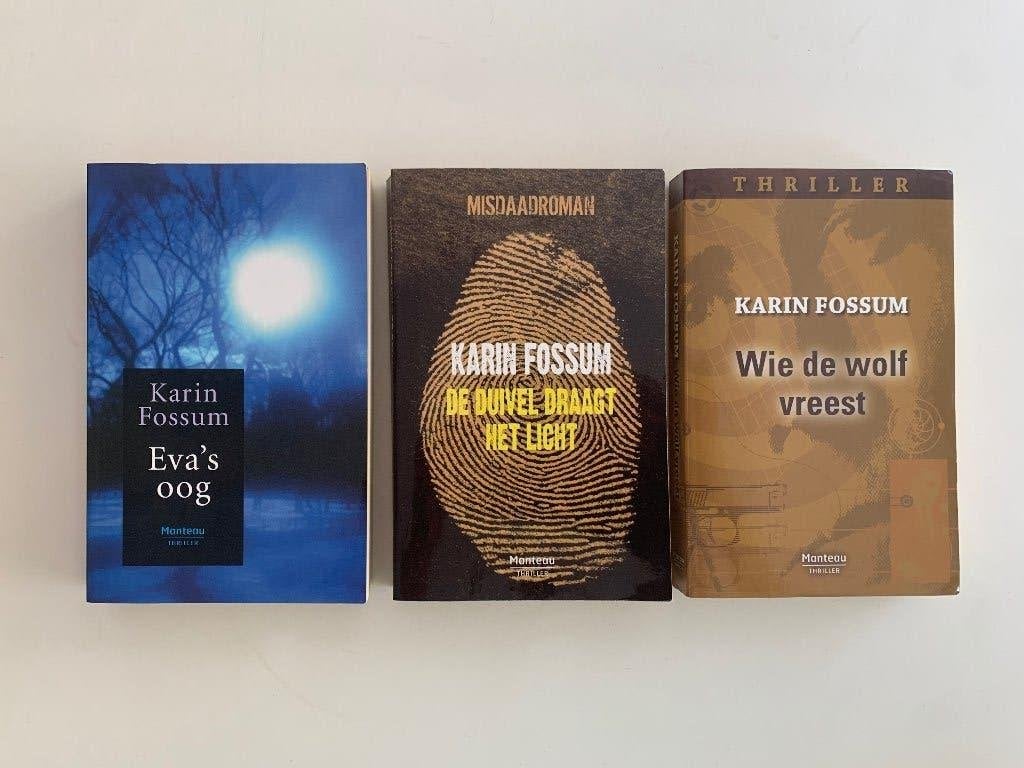 3 x Karin Fossum, in perfecte staat, Boeken, Thrillers, Ophalen of Verzenden, Zo goed als nieuw