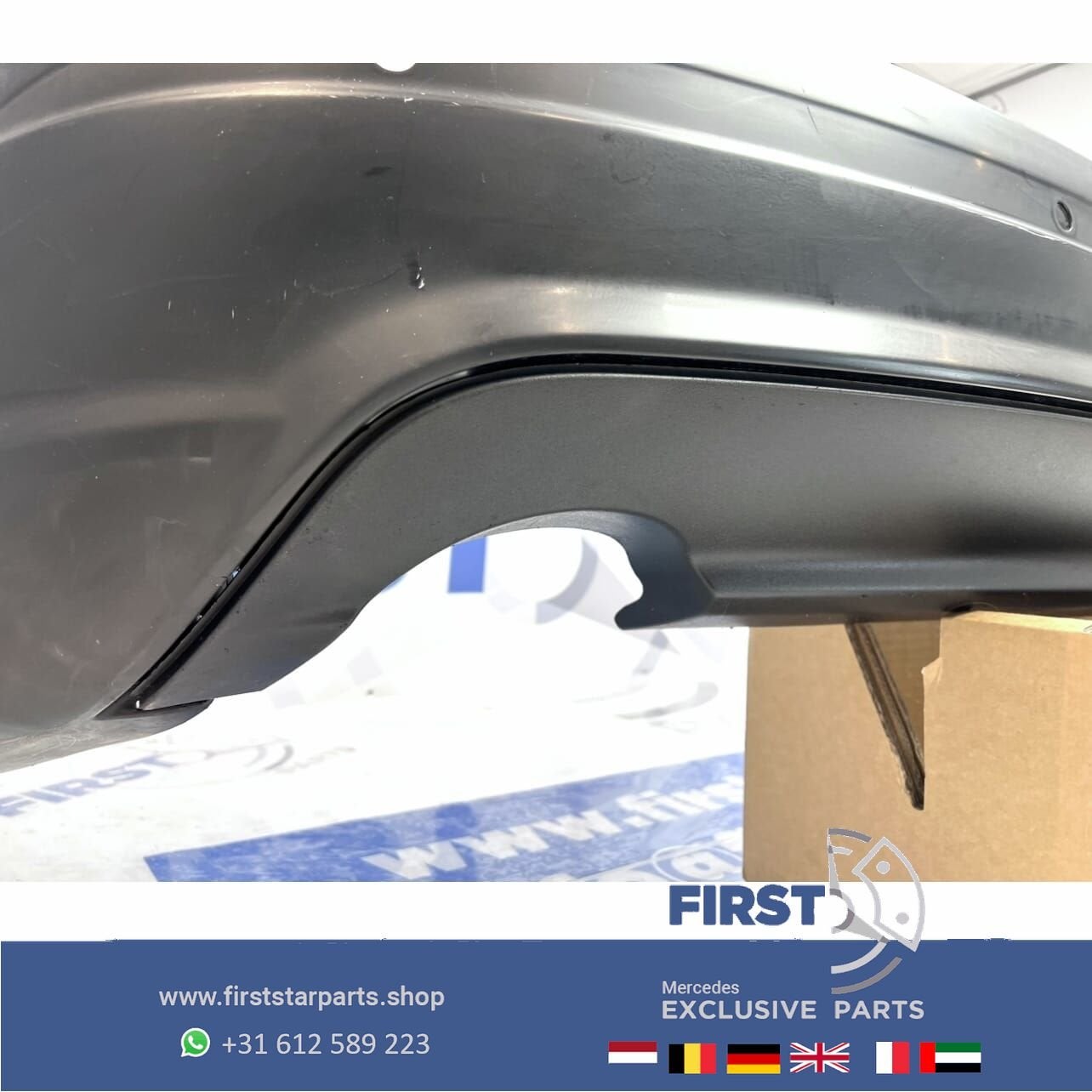 W204 CKLASSE BUMPER C CLASS 204 ACHTERBUMPER + DIFFUSER Merc, Auto-onderdelen, Gebruikt, -, Ophalen of Verzenden, Achter