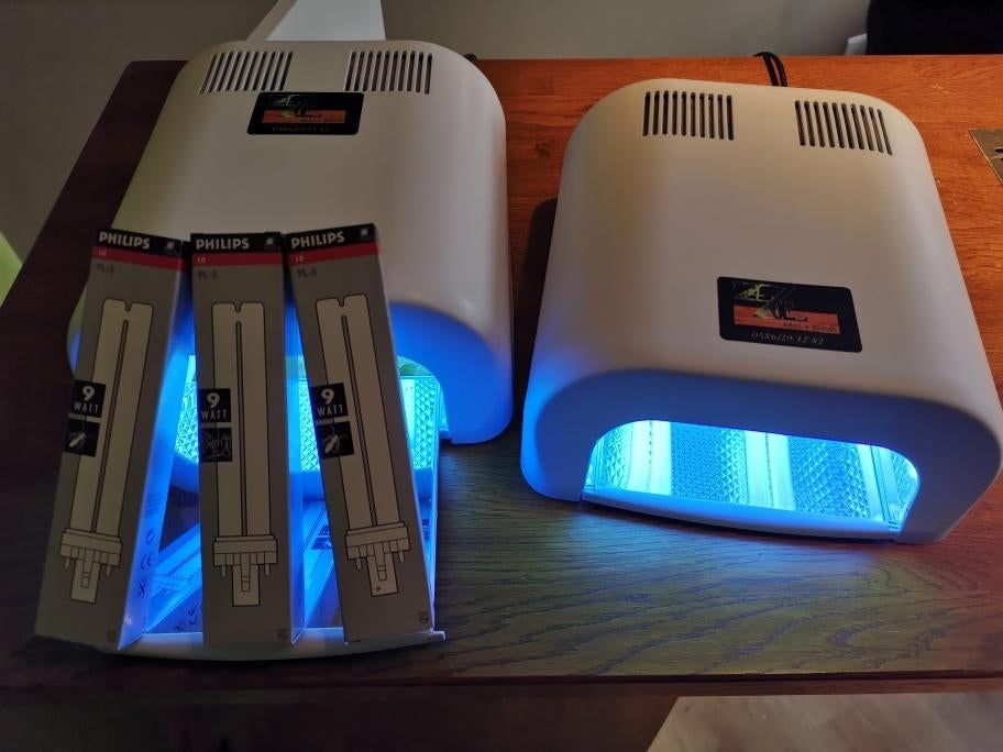 uv lamp professineel + reserve lampen, Verzenden, Gebruikt