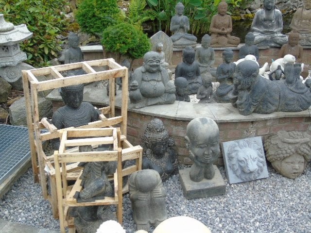 stenen Boeddha, ruime keuze, te koop -10 tot -50%!!!, Tuin en Terras, Ophalen, Nieuw, Steen, Boeddhabeeld