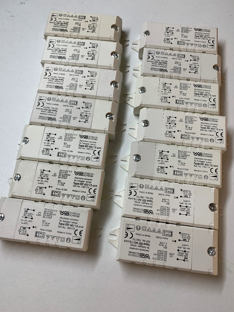Elektronische transformator voor led & halogeen ( 14 stuks ), Enlèvement ou Envoi, Utilisé, Autres marques, Autres types