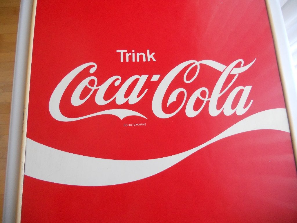 nu of nooit !! Zeldzaam coca cola bord : 50 euro !!!, Enlèvement, Utilisé, Panneau publicitaire