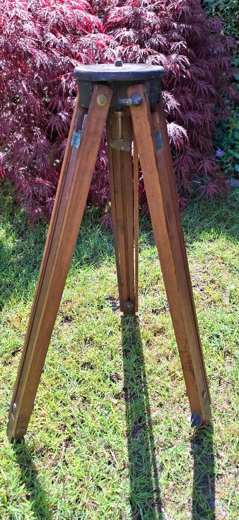 Vintage houten statief -  tripod - driepoot, Audio, Tv en Foto, Fotografie | Statieven en Balhoofden, Ophalen of Verzenden, Gebruikt