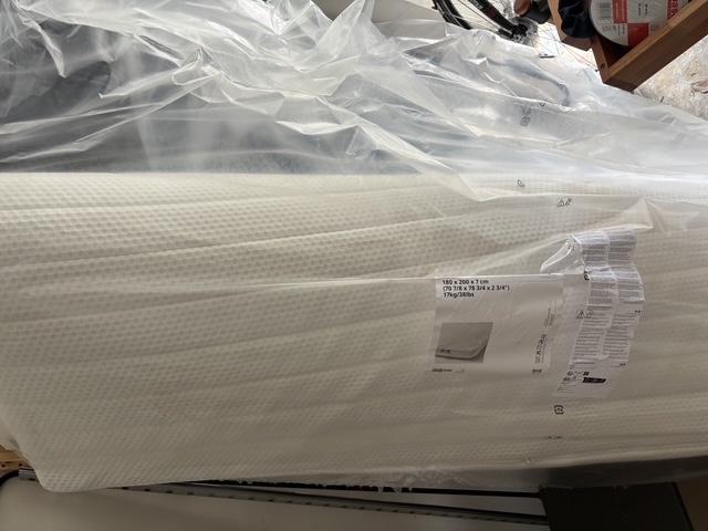 Surmatelas blanc - Nisseholm, Maison & Meubles, Chambre à coucher | Matelas & Sommiers, Matelas, Comme neuf, Enlèvement, 180 cm