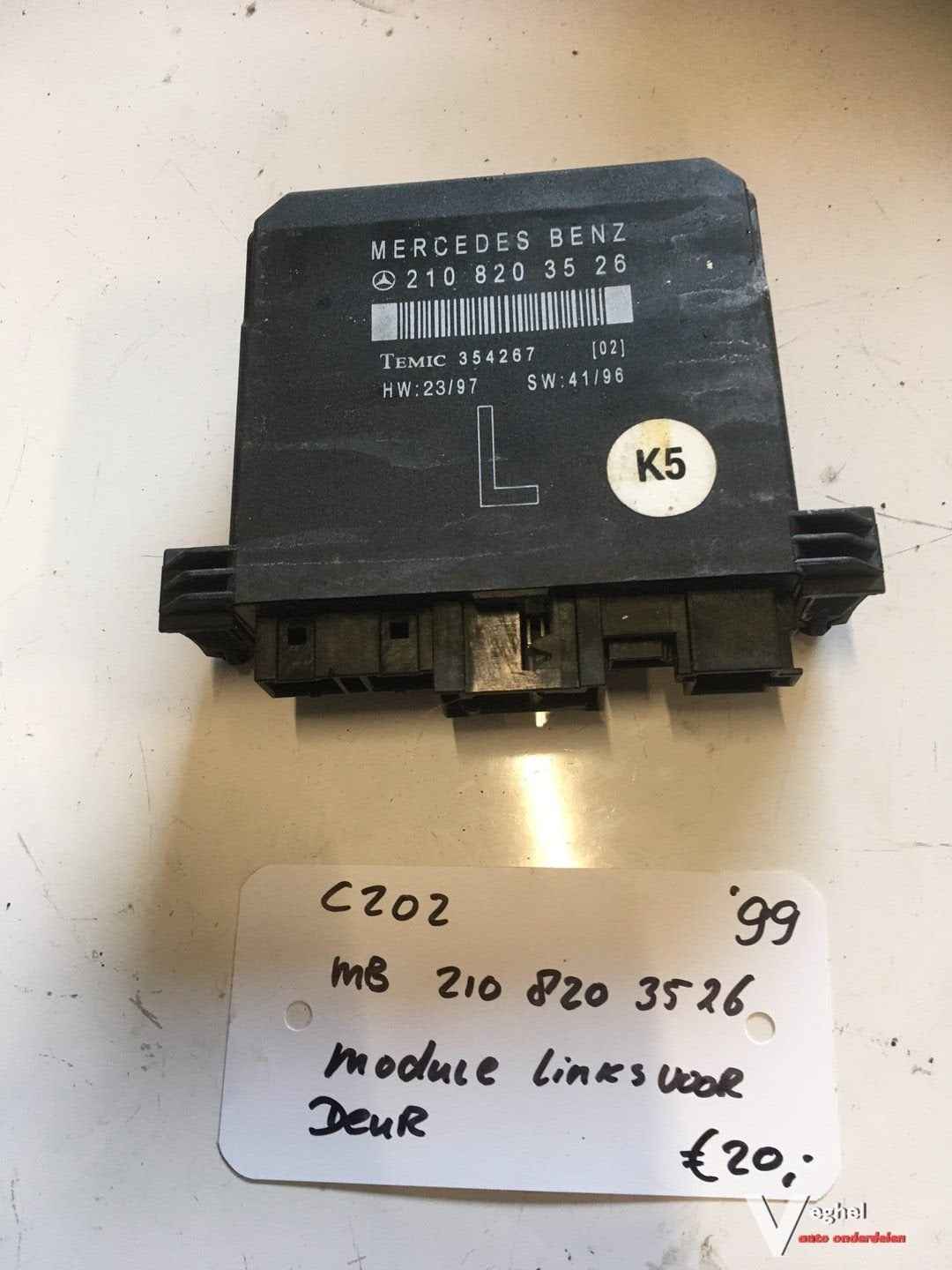 Mercedes C202 1999  Deur control module linksvoor in deur, Gebruikt, -, -, Ophalen of Verzenden