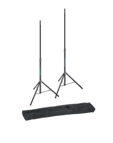 Nieuwe set van 2 speakerstandaards met draaghoes, Musique & Instruments, Pieds, Pied pour instrument, Niet ingevuld, Niet ingevuld