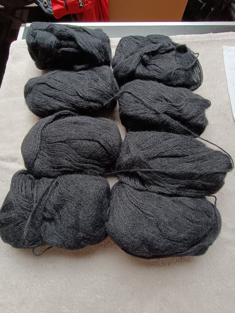 8 x 50 gr zwart, Hobby en Vrije tijd, Ophalen of Verzenden, Nieuw, Breien of Haken, Wol of Garen