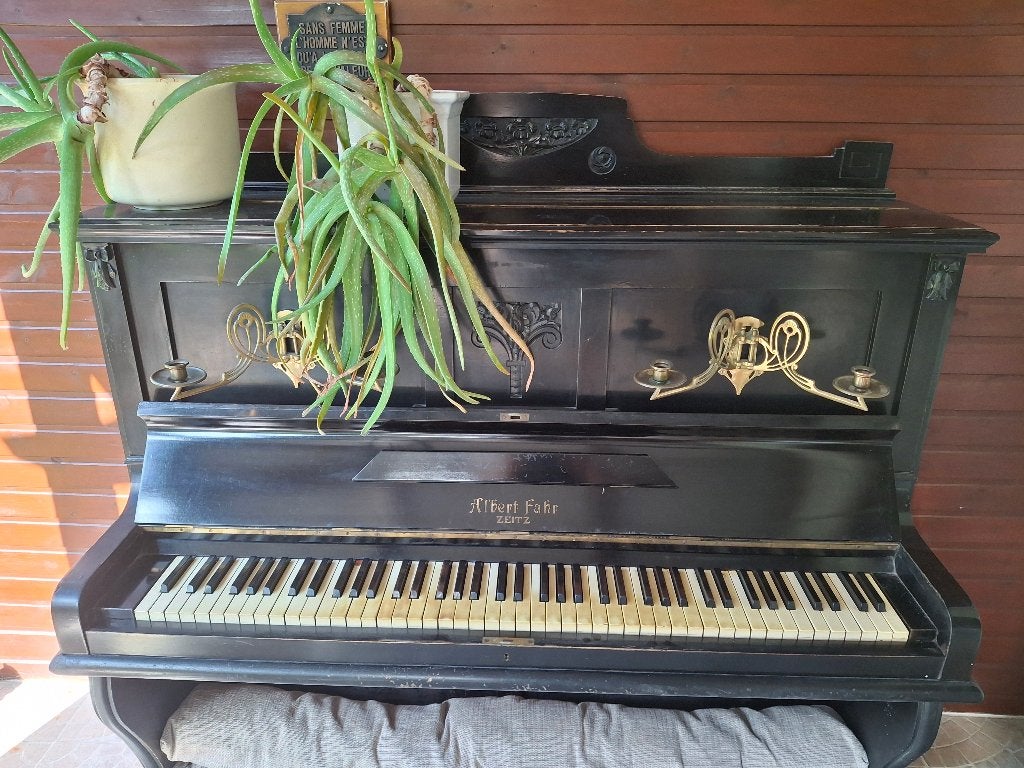 Piano vintage, Musique & Instruments, Pianos, Enlèvement, Comme neuf, Noir, Piano