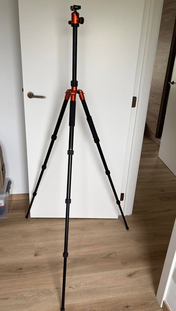 Rollei C5i aluminium statief + tas in nieuwstaat, Ophalen, Balhoofd, Zo goed als nieuw, 150 tot 175 cm