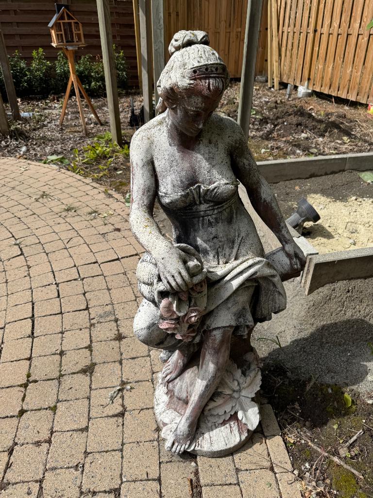 Statue de jardin en béton avec pied, Jardin & Terrasse, Enlèvement, Utilisé, Béton, Homme