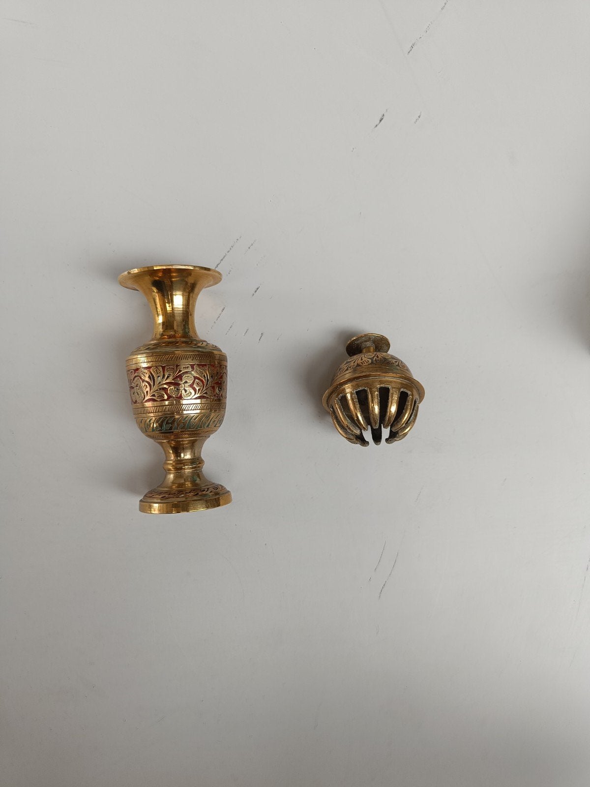 indisch belletje + houdertje, Antiek en Kunst, Ophalen of Verzenden
