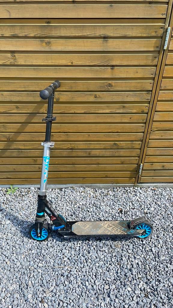 Plooibare step blauw, Fietsen en Brommers, Steps, Ophalen, Zo goed als nieuw, Gewone step