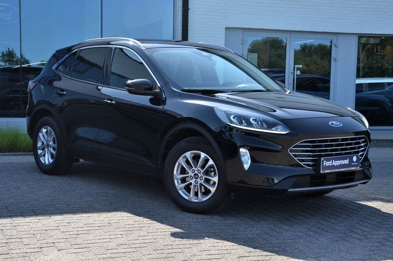 Ford Kuga Titanium 2.5i FHEV, Stof, Gebruikt, Zwart, 4 cilinders