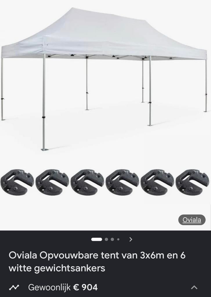 3m x 6m vouw pergola meer dan 50% korting, Tuin en Terras, Ophalen, Zo goed als nieuw