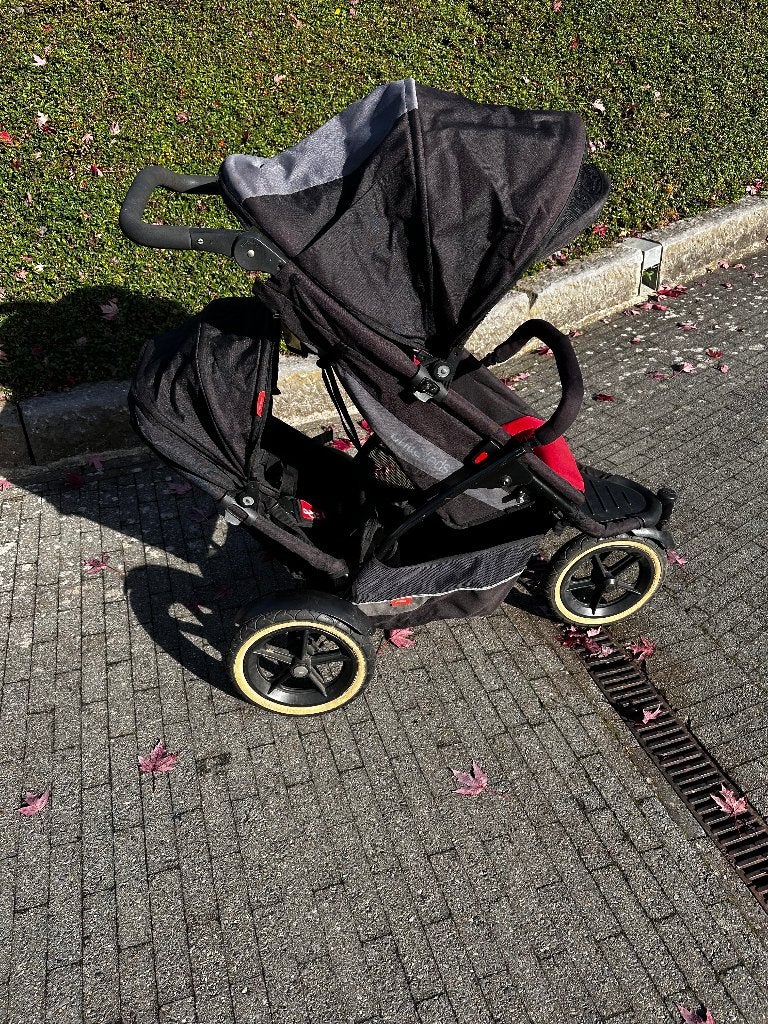 Kinderwagen Phil & Teds explorer double, Gebruikt, Duowagen, Ophalen, Kinderwagen