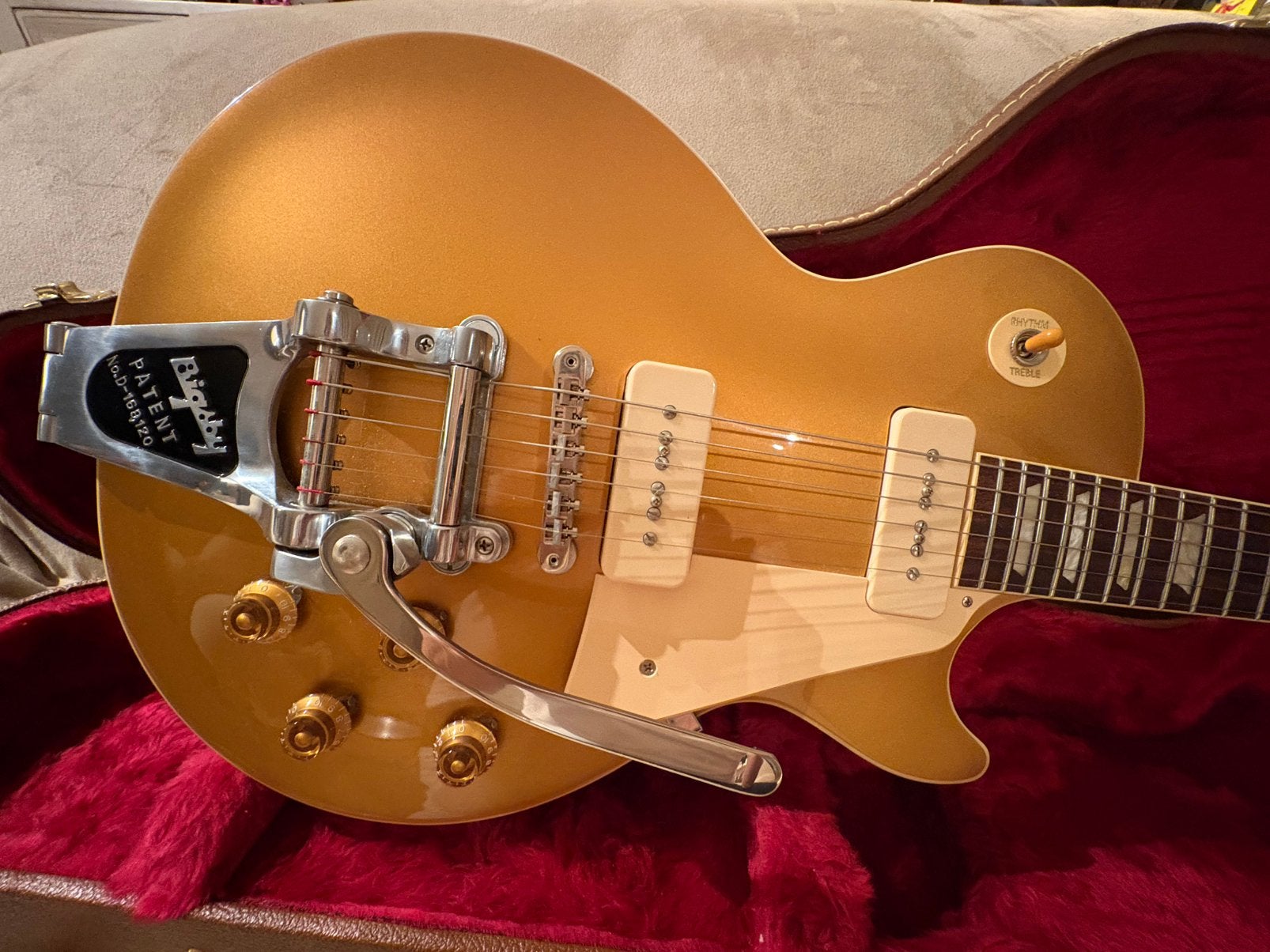 Gibson Les Paul Standard jaren 50 Goldtop 2021, Ophalen of Verzenden, Zo goed als nieuw, Gibson