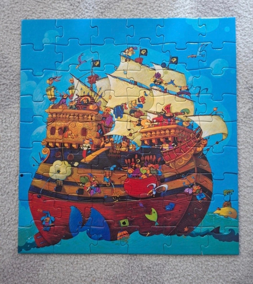 Puzzel Djeco - thema piraten -54 stuks - vanaf 5 jaar, Ophalen