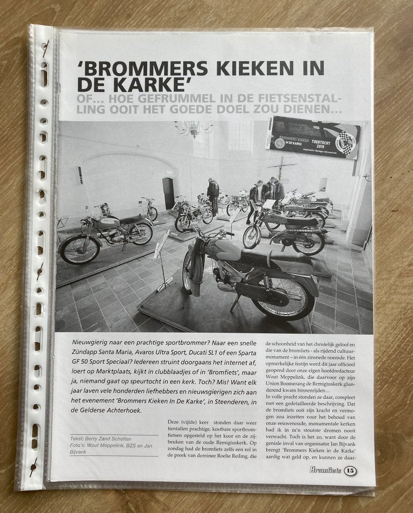 Unieke Map met Brommers kieken in de Karke / in Steenderen, Envoi