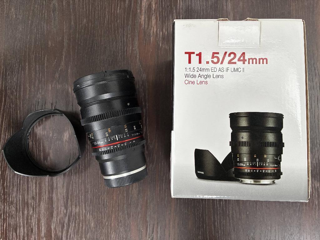 SAMYANG 24mm Monture Sony E, Enlèvement ou Envoi, Comme neuf