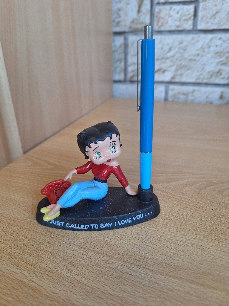 Betty Boop Gorgeous zeldzame pennenhouder uit 1986, Ophalen of Verzenden, Nieuw, Mens