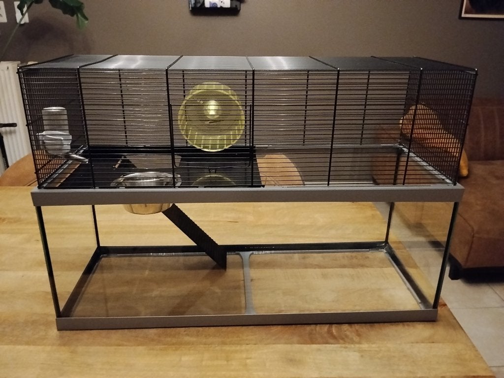 Hamsterkooi, Dieren en Toebehoren, Kooi, Minder dan 75 cm, Zo goed als nieuw, Hamster