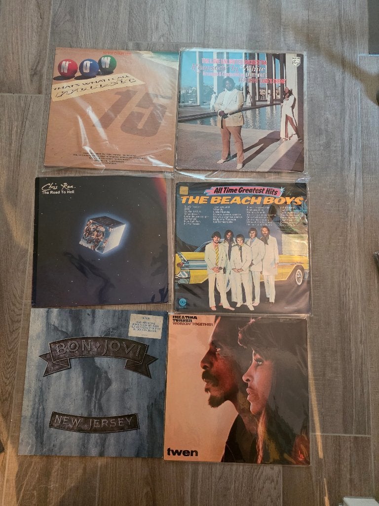 Vinyl platen  beach boys bon jovi barry white tina..., CD & DVD, Enlèvement ou Envoi