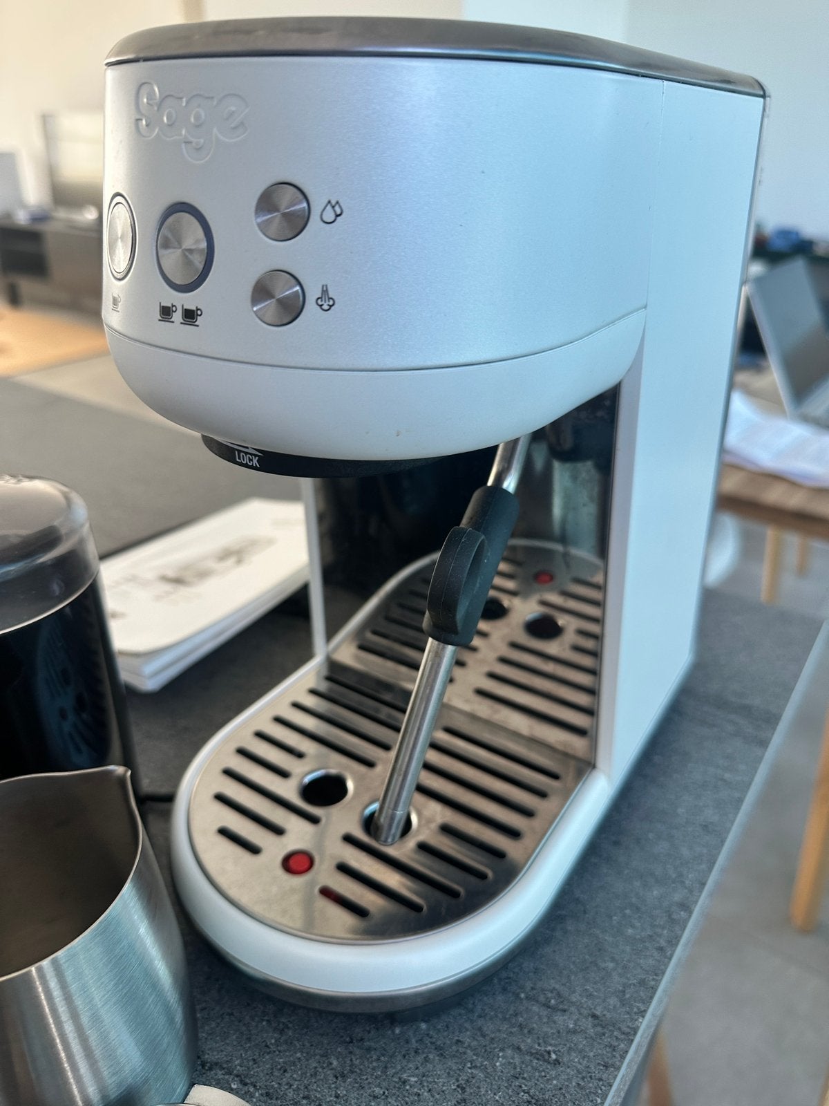 The bambino (sage) & koffie gerief, Ophalen, Gebruikt, Koffiemachine, Gemalen koffie
