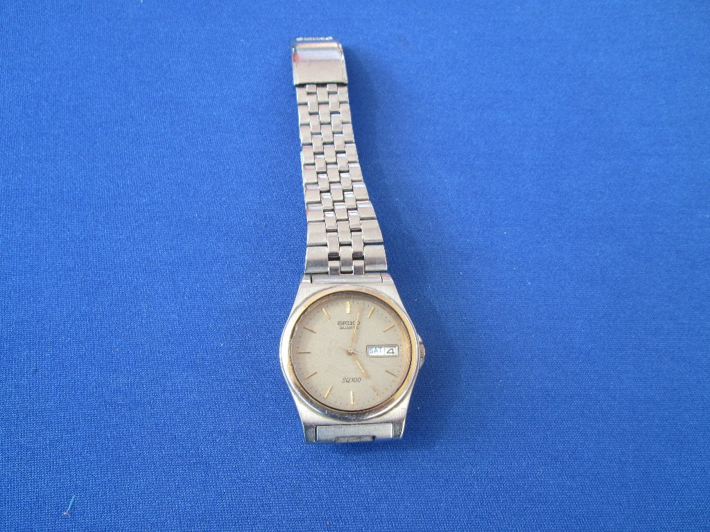 horloge, Handtassen en Accessoires, Horloges | Heren, Ophalen, Gebruikt, Staal, Polshorloge