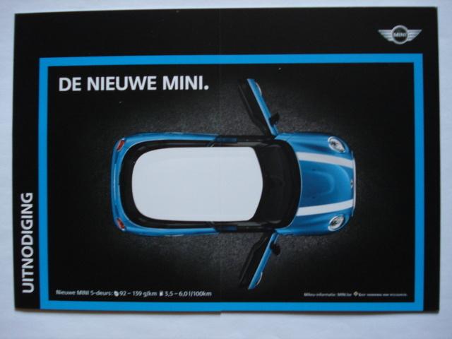 Mini 5-deurs 2014 Uitnodiging Brochure Catalogue Prospekt, Envoi, Comme neuf, BMW