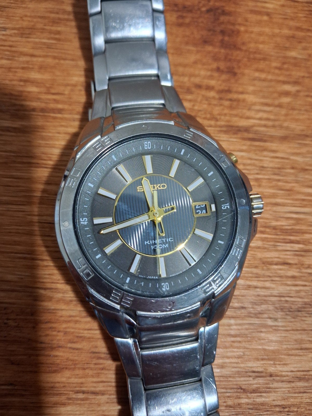 Seiko Kinetic 100m, Handtassen en Accessoires, Ophalen, Seiko