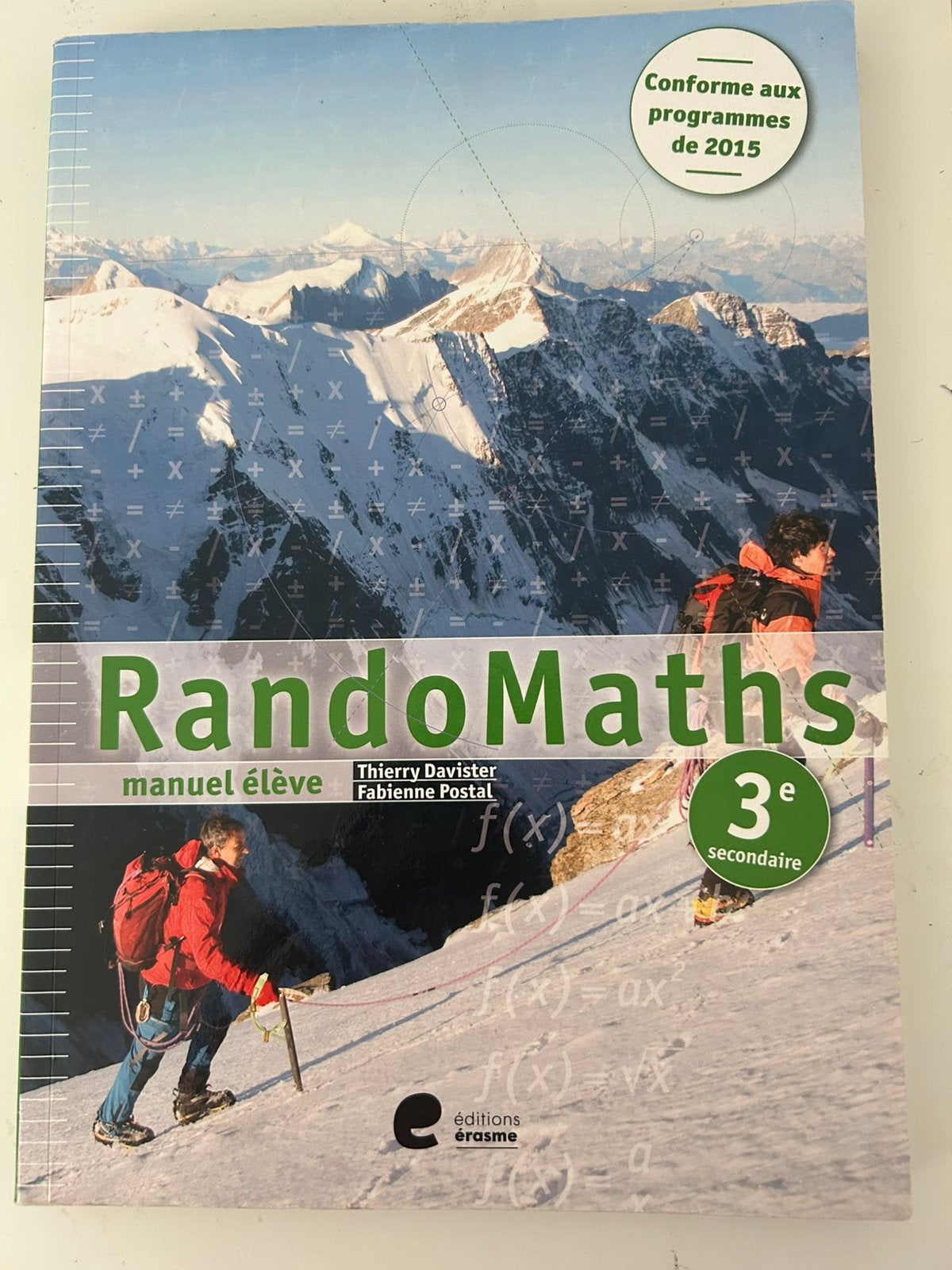 RandomMaths – Manuel élève 3e secondaire (Éditions Erasme), Boeken, Schoolboeken, Zo goed als nieuw, Wiskunde A, ASO, Ophalen