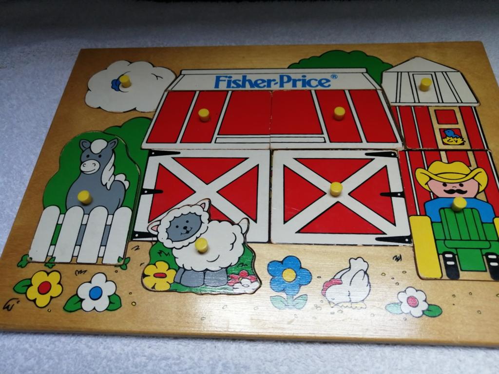Puzzle en bois vintage Fisher Price, Enfants & Bébés, Jouets | Puzzles pour enfants, Enlèvement ou Envoi
