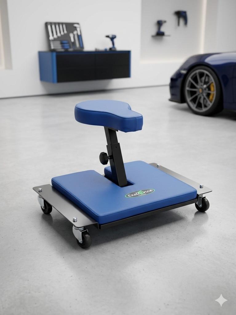 Siège d'Atelier Ergonomique Assis-Genoux sur Roulettes, Enlèvement ou Envoi