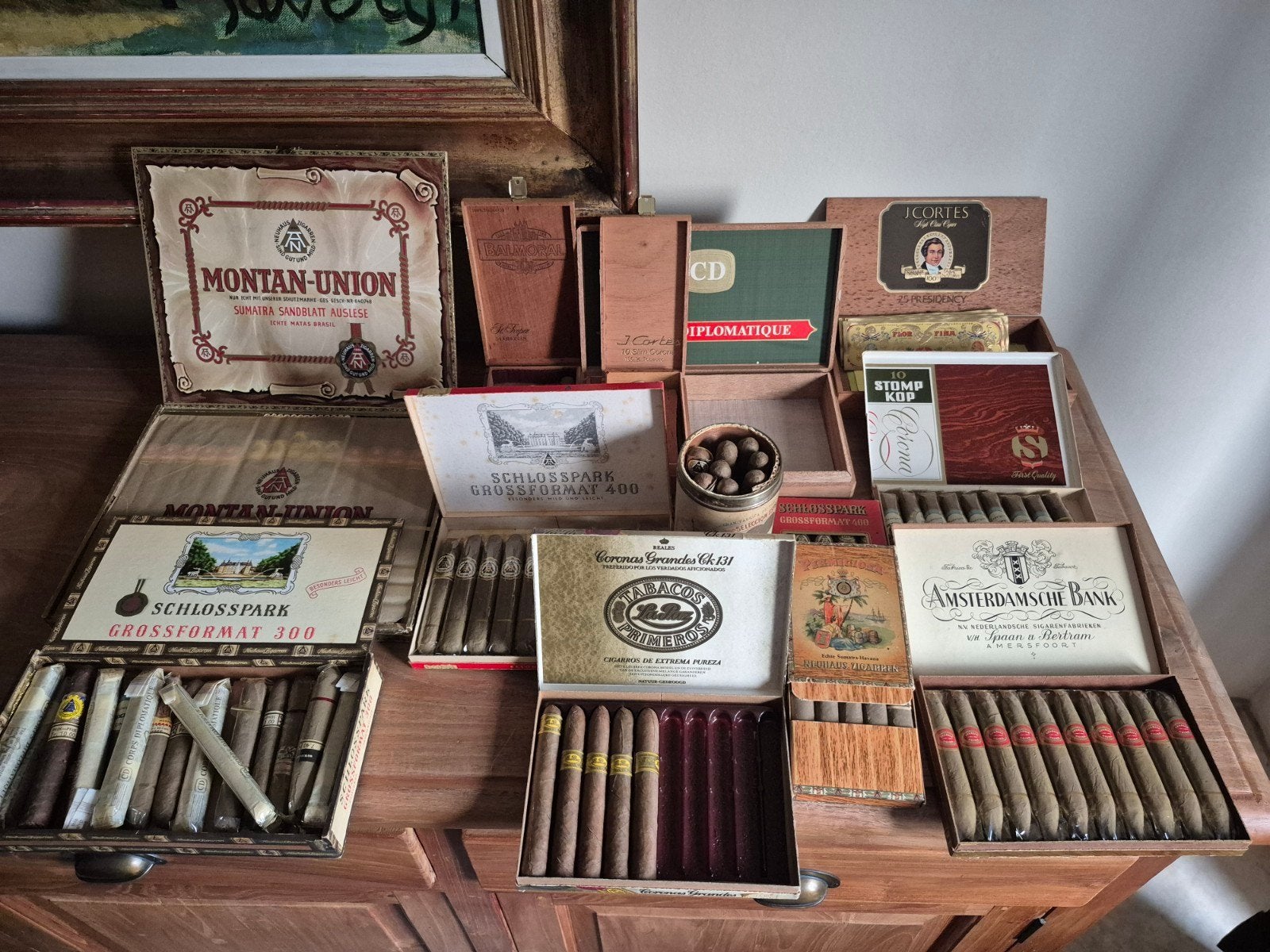 Vintage collectie sigaren en sigarendozen, Verzamelen, Ophalen of Verzenden, Gebruikt, Tabaksdoos of Verpakking