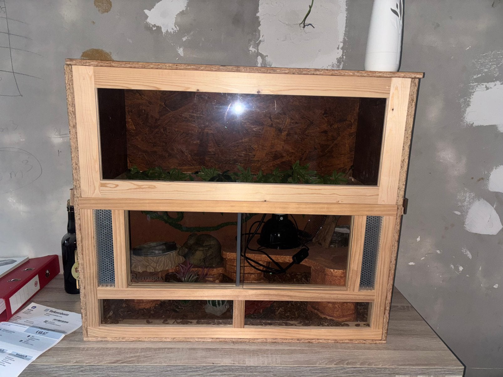 Terrarium, Dieren en Toebehoren, Ophalen, Zo goed als nieuw, Terrarium of Paludarium