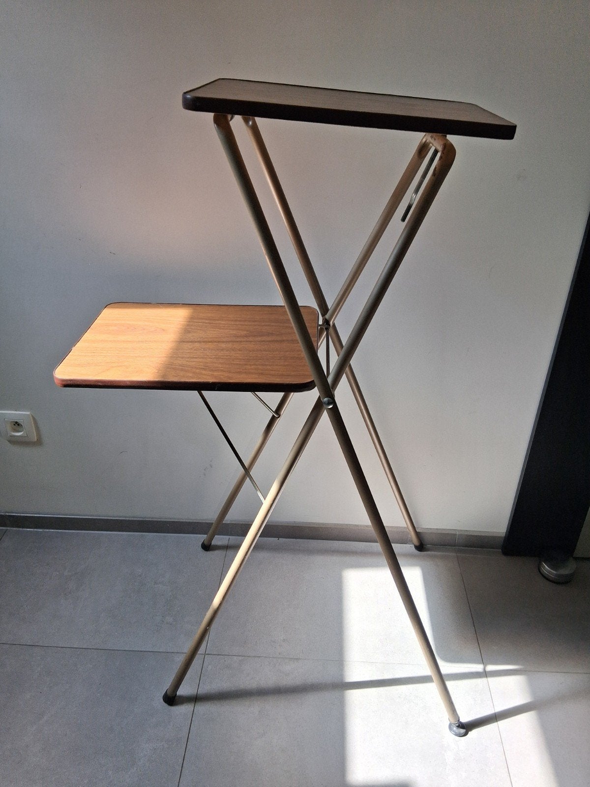Support de projecteur vintage, formica, pliable, 1970, Enlèvement