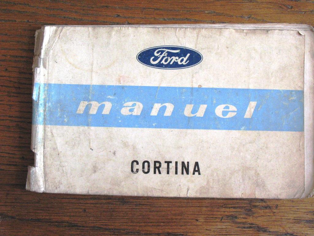 FORD CORTINA MK1 - Manuel d'utilisation, Enlèvement ou Envoi