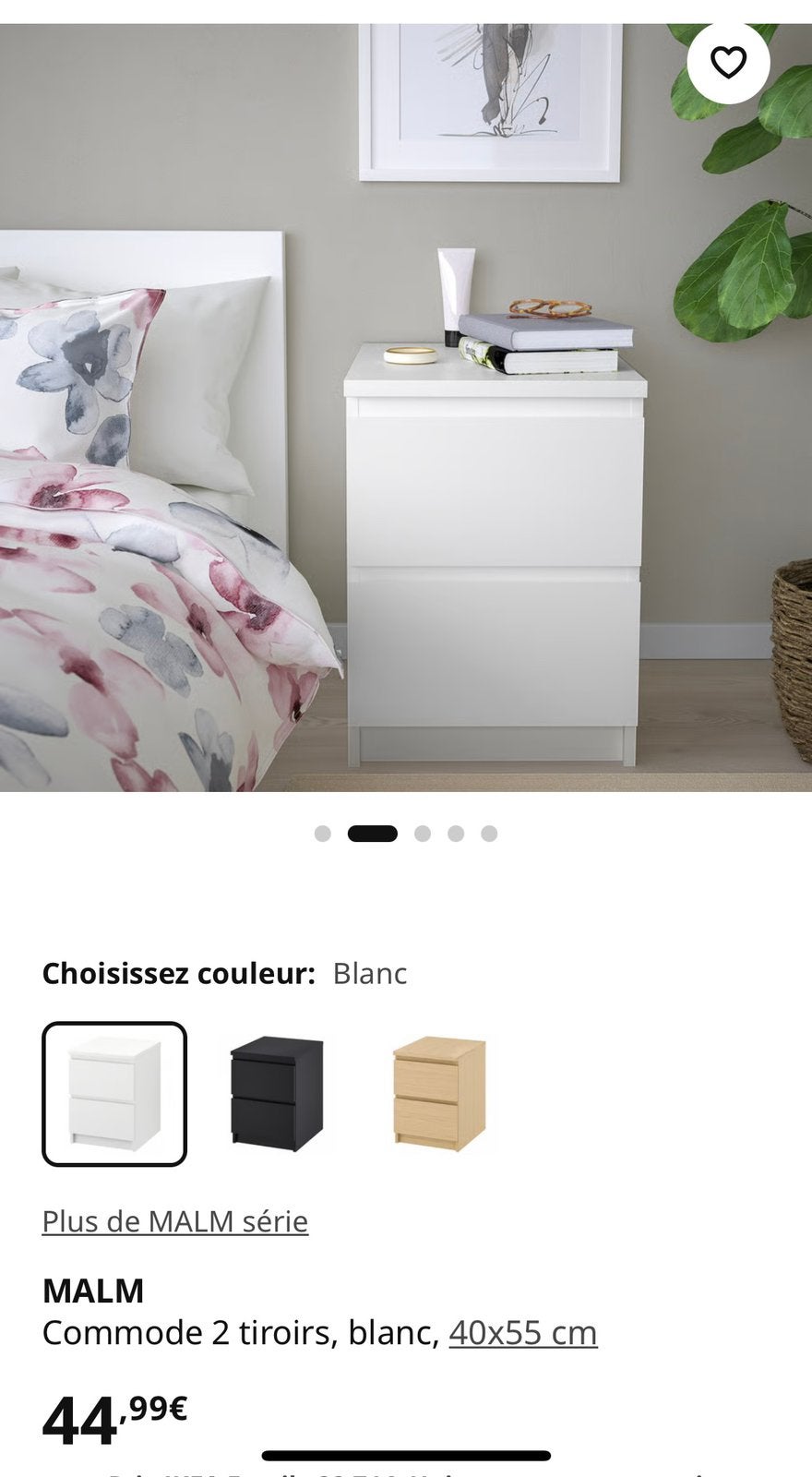 2 commodes MALM ikea, Enlèvement, Comme neuf